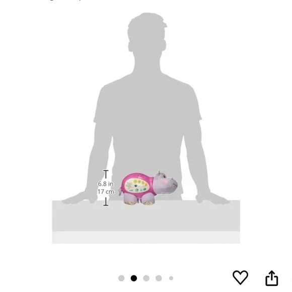 V-TECH Little Lil' Critters Starlight Hippo Baby Nightlight Projector - Picture 6 of 6